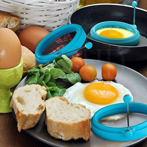 Nonstick Egg Rings,4 Pcs Silicone Fried Egg Mold, Creative Fried Egg Pancake Mold N2