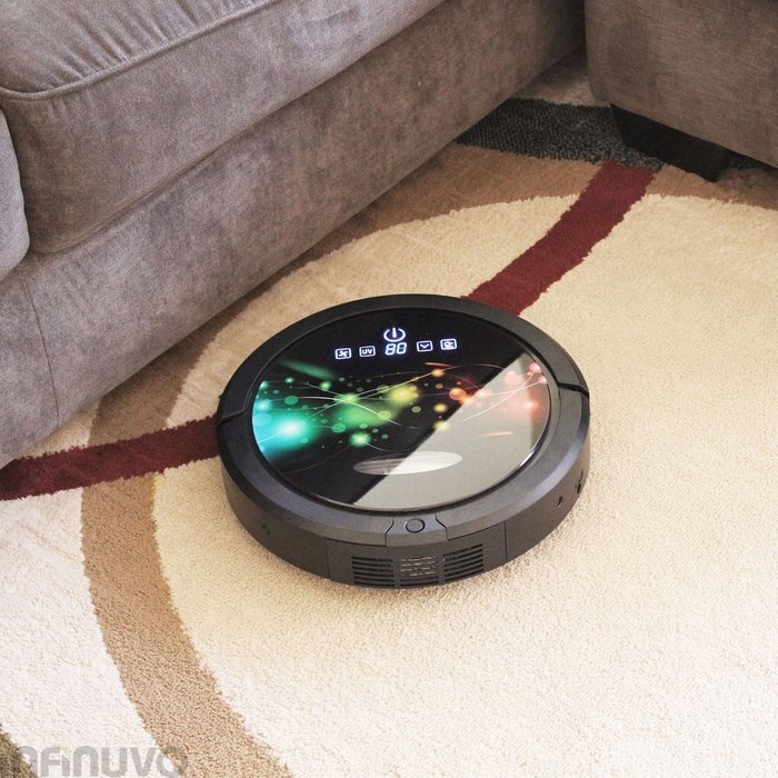 Infinuvo CleanMate QQ6 Robotic Vacuum Cleaner, HEPA Filter (Complete Set) w/ Bonus: Premium Microfiber Cleaner... N4