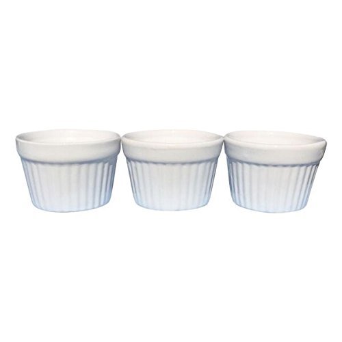 Om Joy Collection Porcelain Ramekin Dish Set 4 oz Capacity Each (3) N2