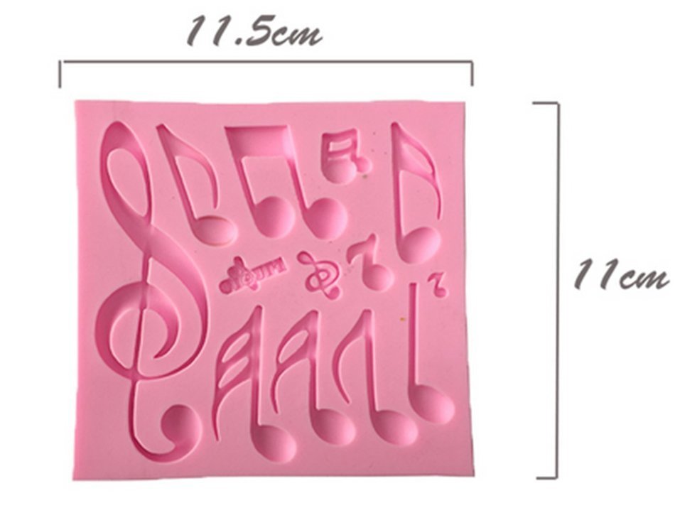 Candy Making Molds,Smozer&reg; Silicone Decorating Candy Mold Cake Molds Musical Note Red N4