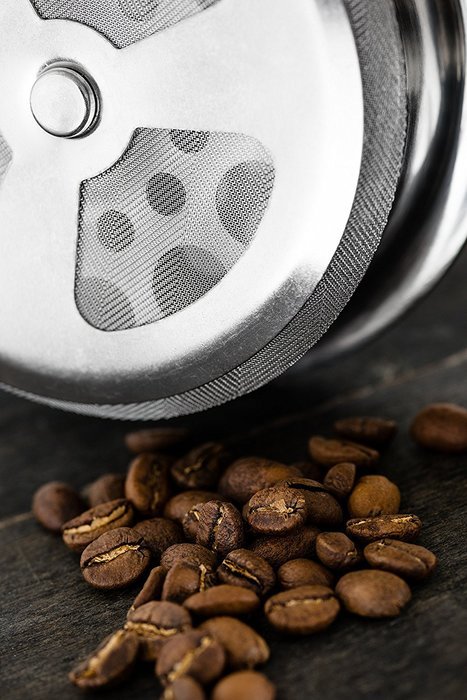 Premium Stainless Steel French Press With Lustrous Shine Polish - El Gato Malo Coffee & Tea Maker - 34oz / 1L N6