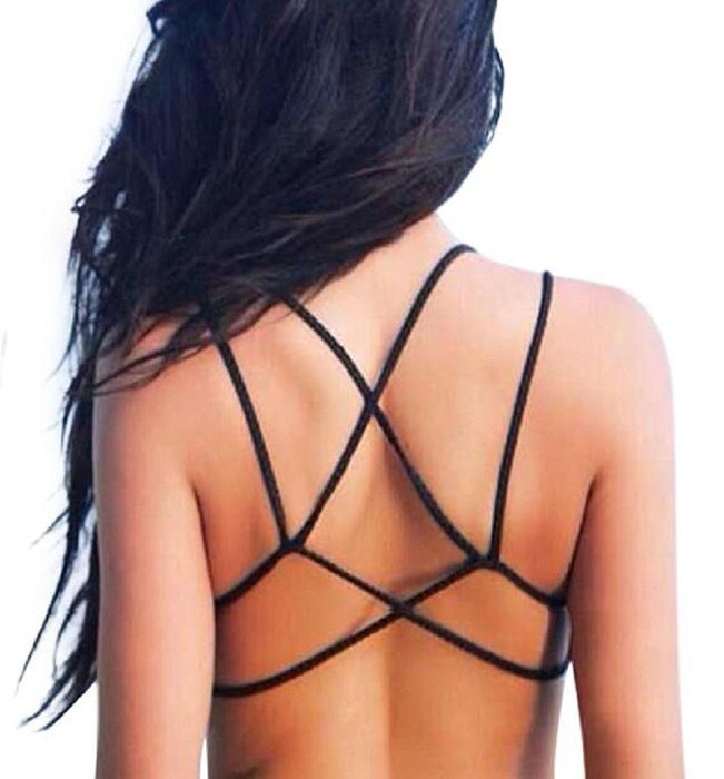 Underwear, PHOTNO Women Crop Tops Strap Vest Cut Out Shirt Beach Tank N5