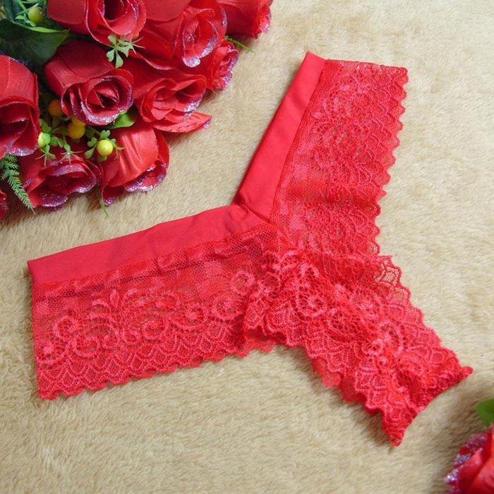 Underwear, PHOTNO Women Lace V-string Briefs Panties Thongs G-string Lingerie Underwear N6