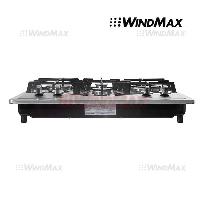 Ships From CA, USA 23" Elegant Curve Stainless Steel 4 Burners Stove NG/LPG Gas Hob Cooktop Cooker N2