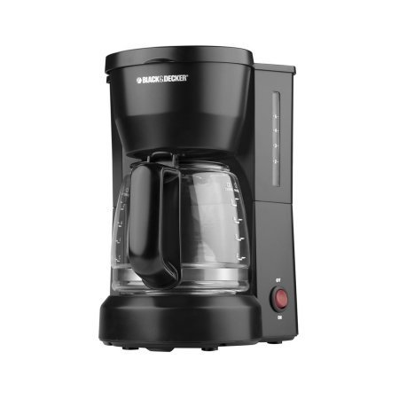 Black & Decker Black 5-cup Coffeemaker, Removable Filter Basket N4