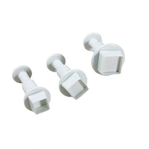 TXIN Fashion Useful Square Shape Mold Cutter Fondant Cake Decorating Tool Cookie Sugar Craft 3PCS N2
