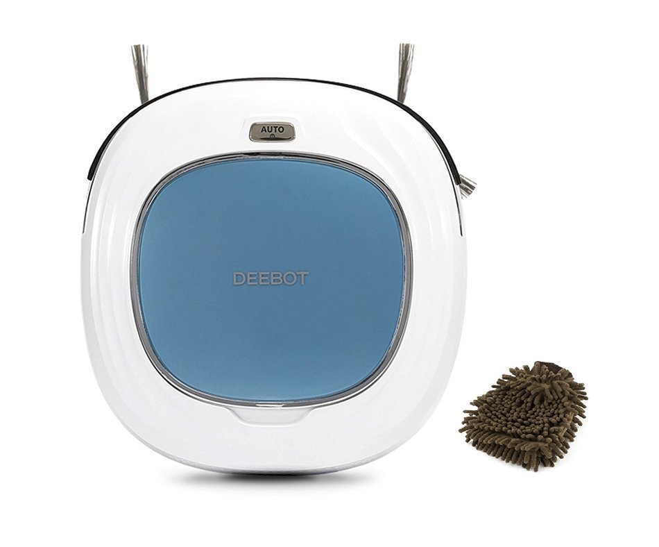 Deebot D45 Robot Vacuum Cleaner, Ecovacs, Bare Floor Cleaning (Complete Set) w/ Bonus: Premium Microfiber Cleaner...