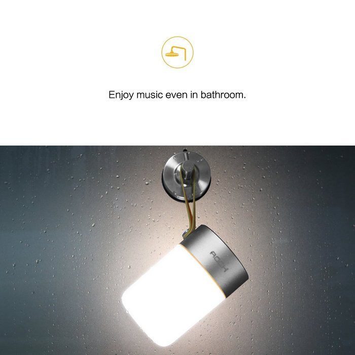 ROCK "Mulite S Bluetooth Speaker" Waterproof Wireless Bluetooth Speaker Portable, with Dimmable LED Light, SOS... N12