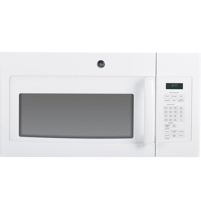 GE JVM6172DFWW 1.7 Cu. Ft. White Over-the-Range Microwave N2