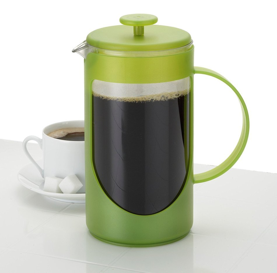 BonJour Coffee Unbreakable Plastic French Press, 12.7-Ounce, Ami-Matin(tm), Black N4