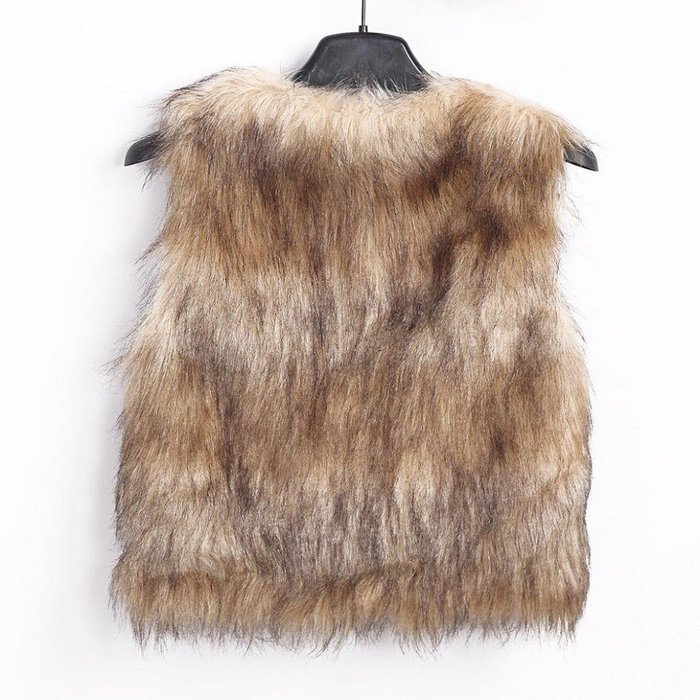 Waistcoat,Morecome Women's Warm Faux Fur Sleeveless Vest Coat V-Collar Waistcoat N7