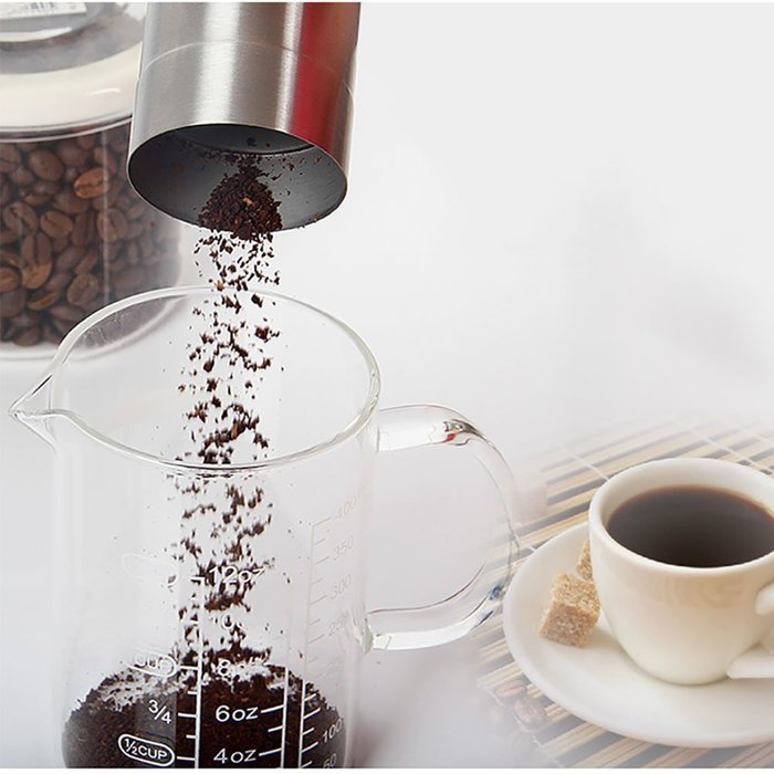 Polkar Premium Manual Coffee Grinder With Adjustable Conical Ceramic Burrs -Stainless Steel Body and Hand Crank... N8