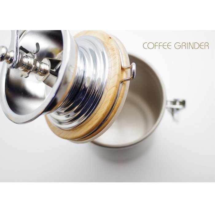Stainless Steel Manual Coffee Mill Grinder, 12oz N3
