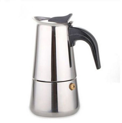 Italian Stainless Stovetop Expresso Latte Coffee Maker MOKA Percolator (100ML) N4