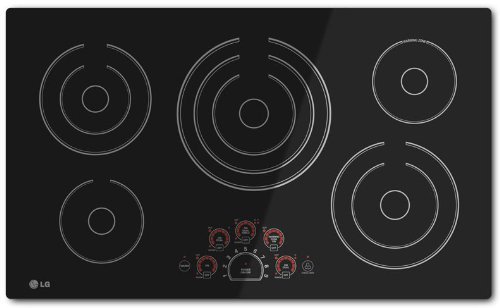 LG LCE3610SB 36" Black Electric Smoothtop Cooktop