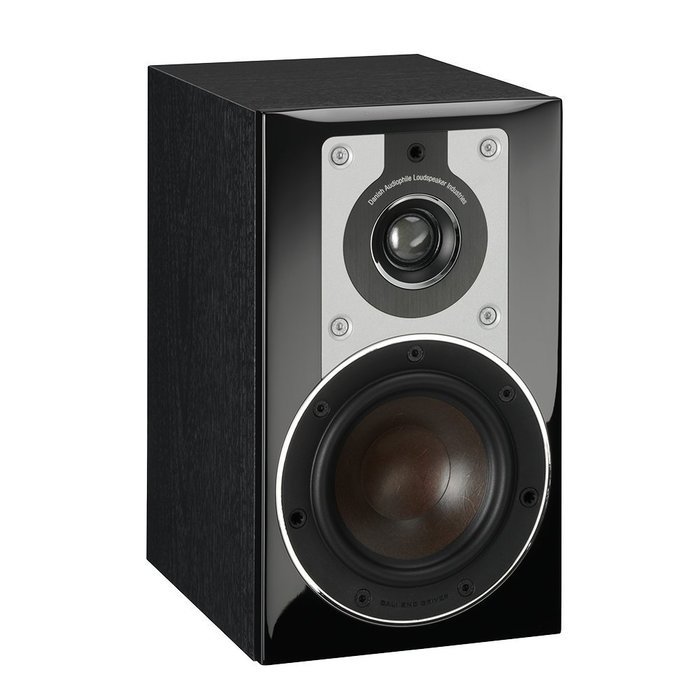 Dali Opticon 1 2-Way Compact Bookshelf Speakers (Pair, Black Ash)