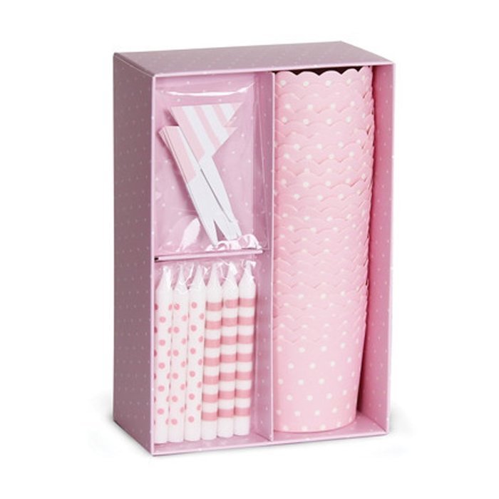 Paper Eskimo Cupcake Kit for Parties, Blush Pink