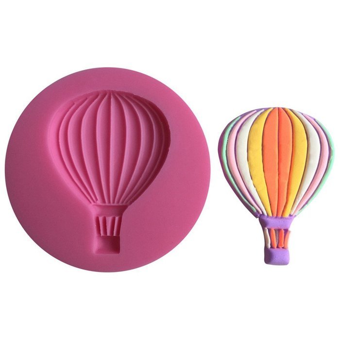 FLY Hot Air Balloon Silicone Fondant Cake Mold For Cake Decorating Baking Mould,Pink