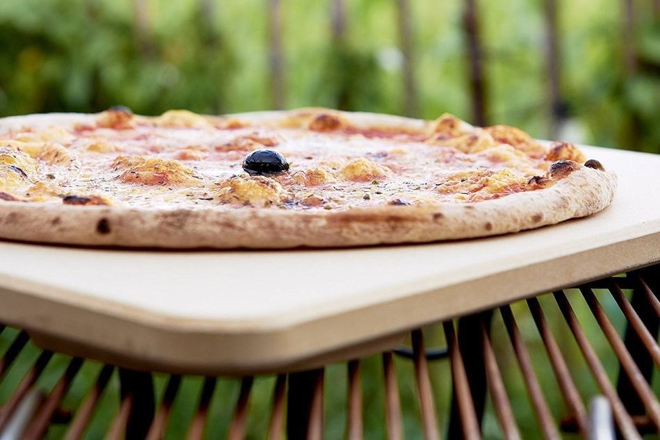 #1 Pizza Stone - Baking Stone. Rectangular 14"x16" - Perfect for Oven, BBQ and Grill N8