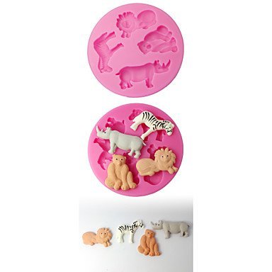 Y&XL&H Gum Paste Molds Different Animals Silicone Mould for Cake N2