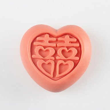 Y&XL&H Love Happy Character Shaped Soap Mold, Fondant Cake Chocolate Silicone Mold, Decoration Tools Bakeware N5