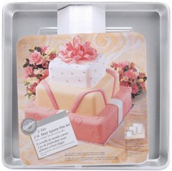 WMU - 3-Tier Deep Cake Pan Set-8", 12", 16" Square