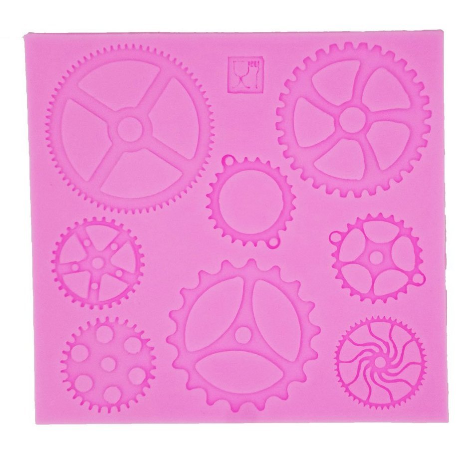 Yunko 3 PCS Gear Screw Shape Steam Punk Silicone Party Fondant Cup Cake Decorating Tools Chocolate Candy Sugar... N4