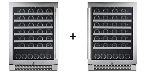Avallon 54 Bottle + 54 Bottle Built-In Side-by-Side Wine Cooler N2