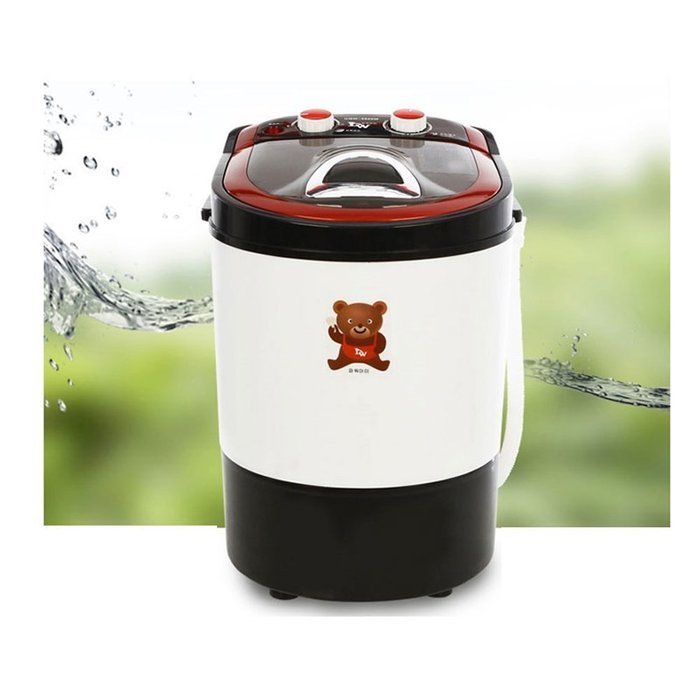 Daewoong Portable Mini Washing Machine UQW-3800M 240W Easy Speedy Convenience N7