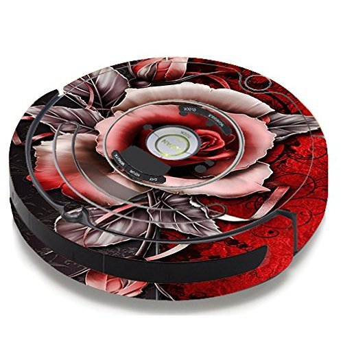 Skin Decal Vinyl Wrap For IRobot Roomba 650 655 Vacuum / Beautful Rose Design