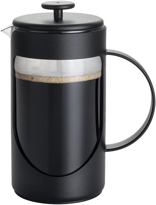 BonJour Coffee Unbreakable Plastic French Press, 33.8-Ounce, Ami-Matin(tm), Red