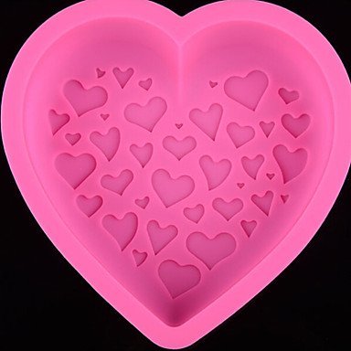 Y&XL&H DIY Silicone Heart Cake Mold Chocolate Mold Random Color