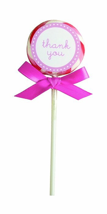 Wilton 1006-2977 Pink-White Lollipop Favor Kit, 24 Count N2