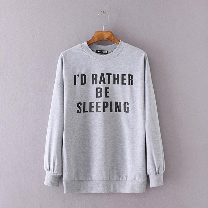 Pullover Tops,Morecome Women Ladies Letter Print Long Sleeve Sweatshirt Loose Blouse N13