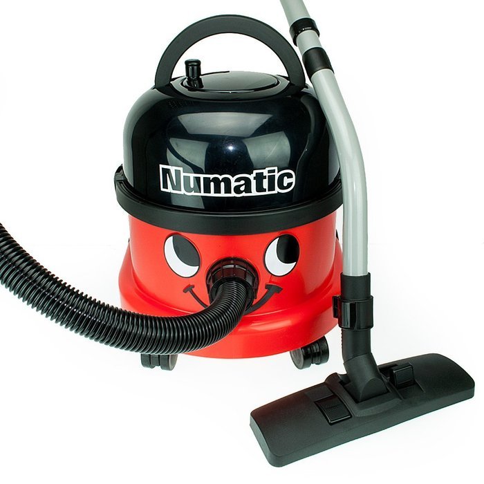 Numatic NRV200 Red Commercial Bagged Cylinder Vacuum Cleaner, Red