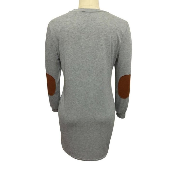 Mini Dress,Morecome Womens Long Sleeve Casual Loose Short Mini Dress (S, Dark Gray) N5