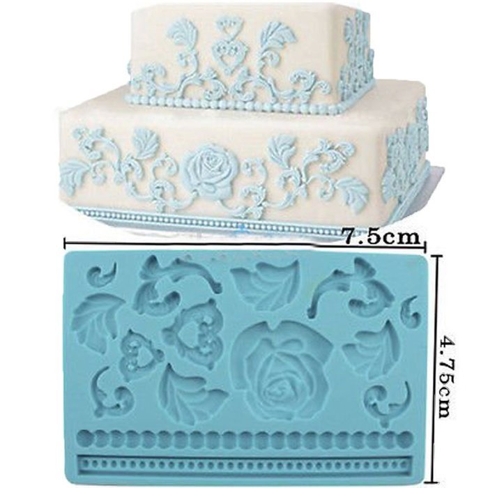 Life Boost Baking Tools-Fondant Food-Grade Silicone Molds Pearl Necklace Cake Decorations Chocolate Fondant Cake... N15
