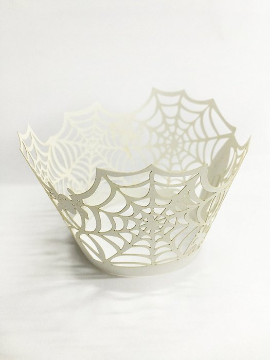 HUAL Cupcake Wrappers 50 Filigree Artistic Bake Cake Paper Cups Spider silk Lace Laser Cut Liner Baking Cup Muffin... N10