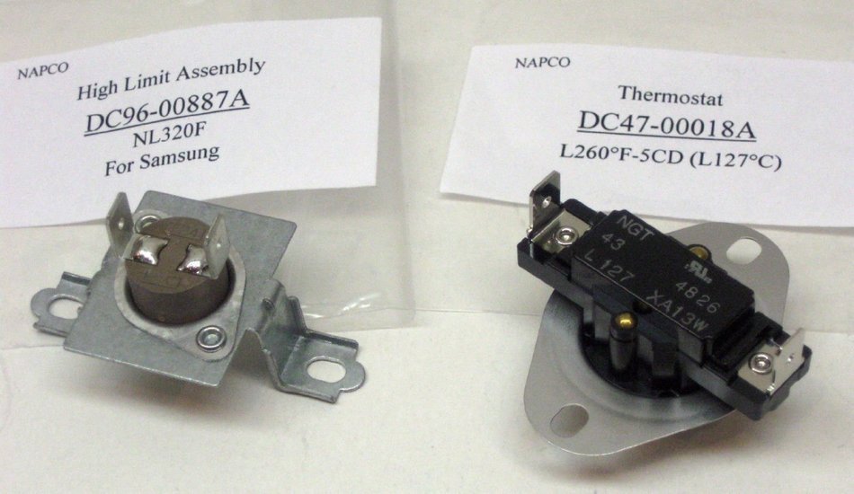SNKIT Dryer Thermal Fuse Samsung Thermostat PAK DC47-00018A DC96-00887A