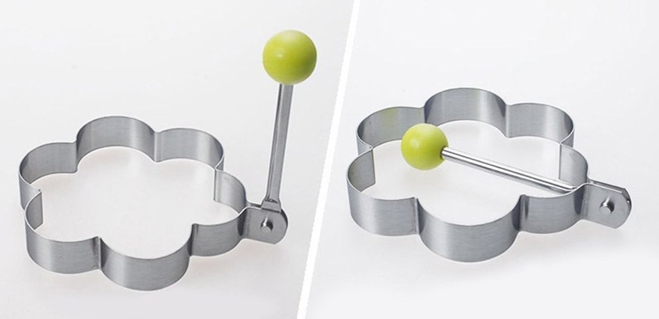 5-Shape Fried Egg Rings ,TFSeven Non Stick Stainless Steel Egg Mold Pancake Mold Cooking Tools for Making Cakes... N2