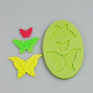 Sher Lace Butterflys Silicone Mold for Chocolate Polymer Clay Candy Sugarcraft Tools Cake Decoration Mould N2