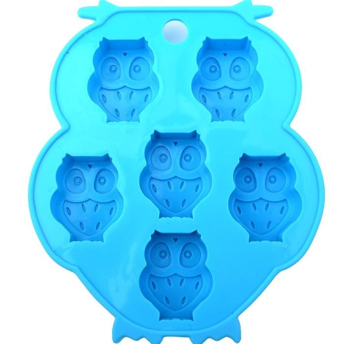 Chawoorim 6 Owls Silicone Molds Ice Cube Chocolate Jelly Candy Baking Mould Craft N3
