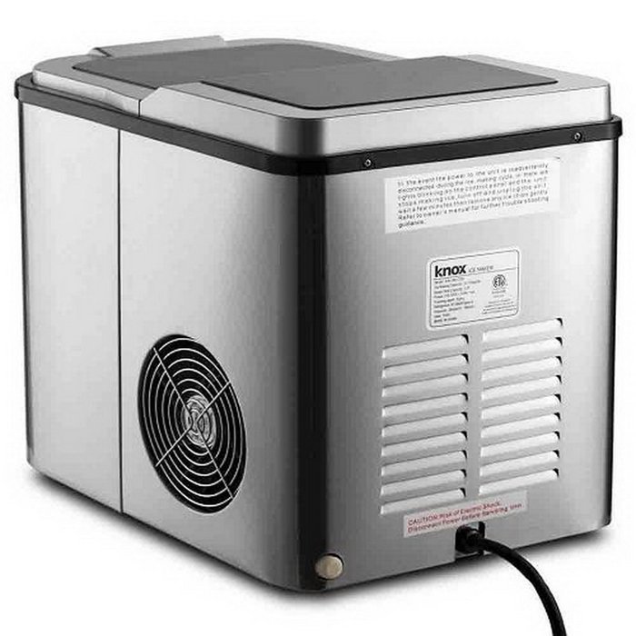 Knox Portable Stainless Steel Ice Maker w/ LCD Display, 27 Pounds of Ice Daily N2