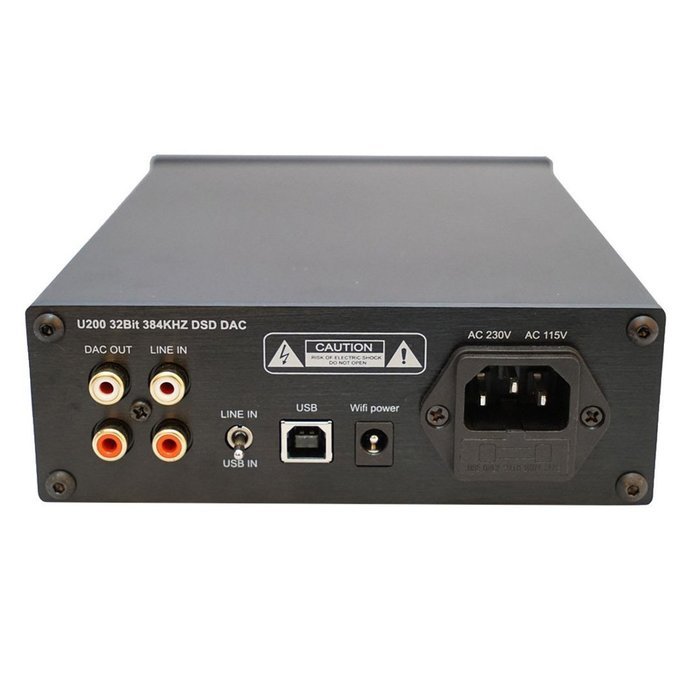 Yulong U200 USB WiFi DSD 32Bit/384KHz DAC Decoder + Headphone Amplifier black N3