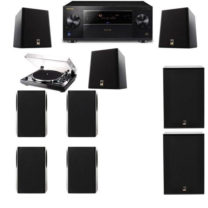 M&K Sound S150II Loudspeaker 7.2 Thorens TD-240-2 X12 Pioneer Elite SC-89