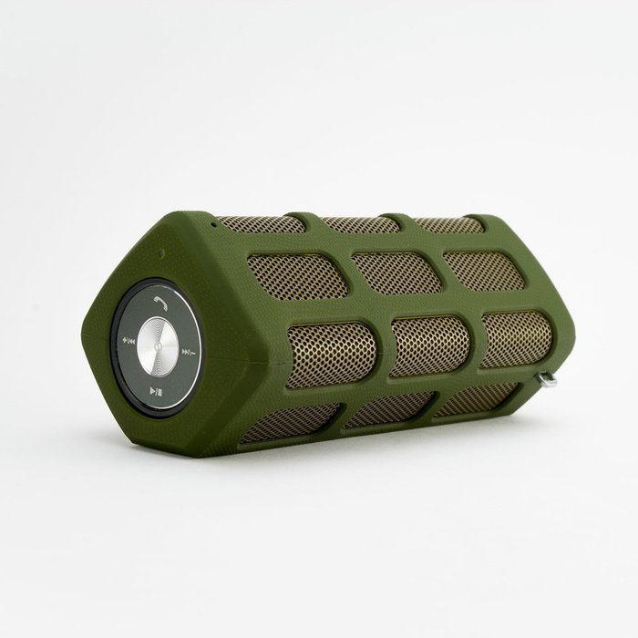 HugeHard Portable Wireless Bluetooth Speaker with 7000mAh Power Bank, Hi-fi Sound with Super Bass (Army Green) N7
