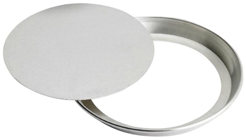 Allied Metal CCPT18X1 Pizza Pan with Solid Removable Disc Bottom, Tapered Design, 18 by 1-Inch