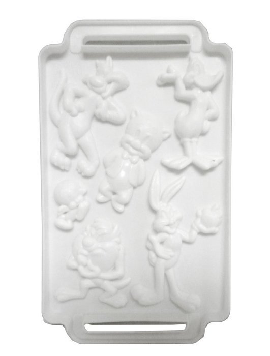 Looney Tunes toons plastic jello Gelatin Candy ICE TRAY Cube Mold - Daffy Duck Sylvester cat, Tweety Bird, Porky... N2
