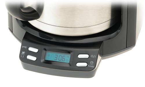 KRUPS FMF5 Programmable Coffee Maker with Double Wall Thermal Carafe and LED control panel, 10-Cup, Black N3