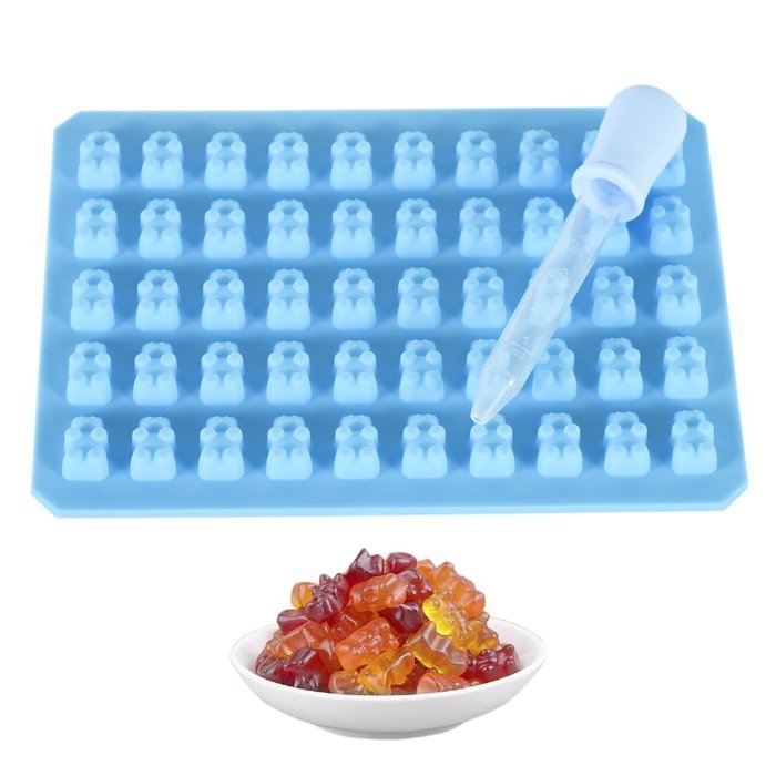 Bear Gummy Mold, Newcomdigi Bear Gummy Mold 100% LFGB Silicone, No Plastic Fillers, BPA, or Chemical Coatings... N6